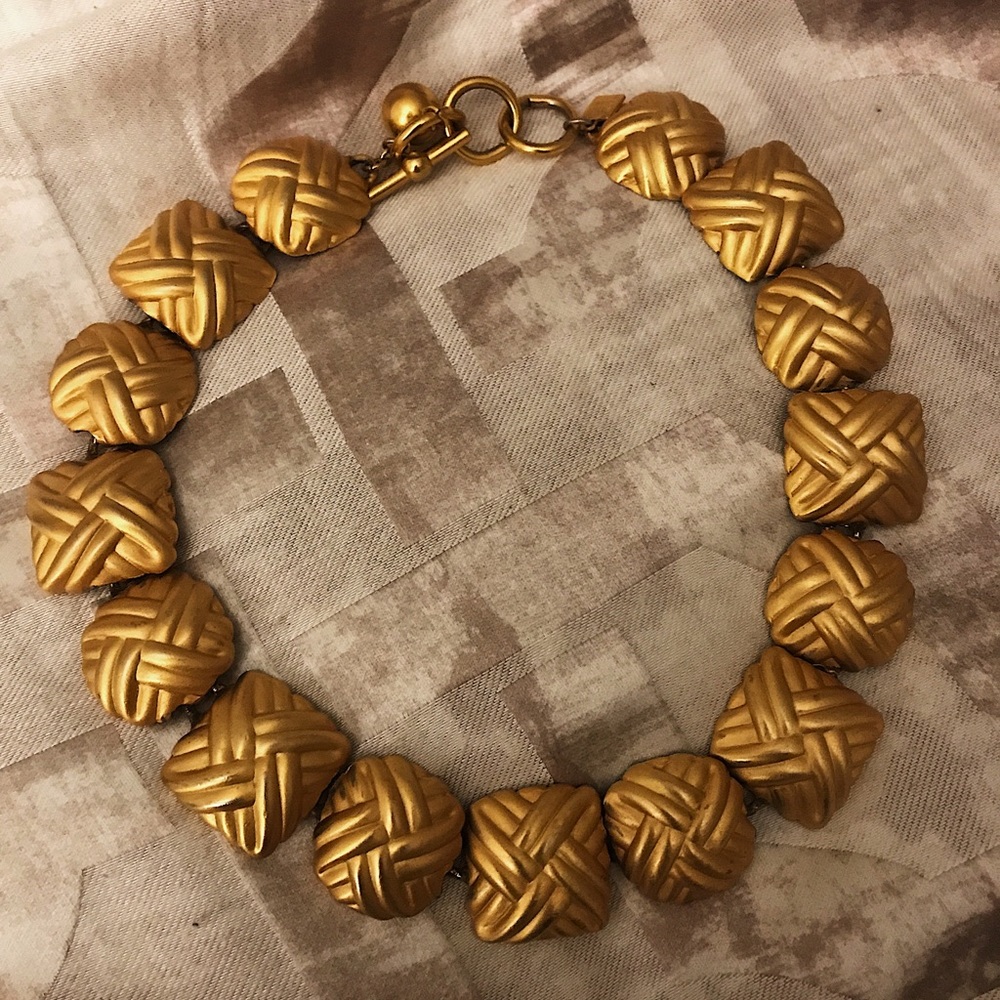 Vintage Anne Klein Gold Plated Choker
